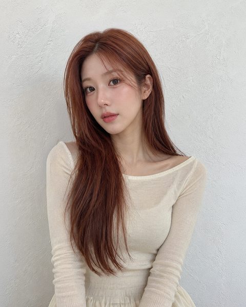 リアンヘア オリュ店 梧柳洞の美容室 カッパーブラウン – レディースフルカラー（ナナ スタイリスト）